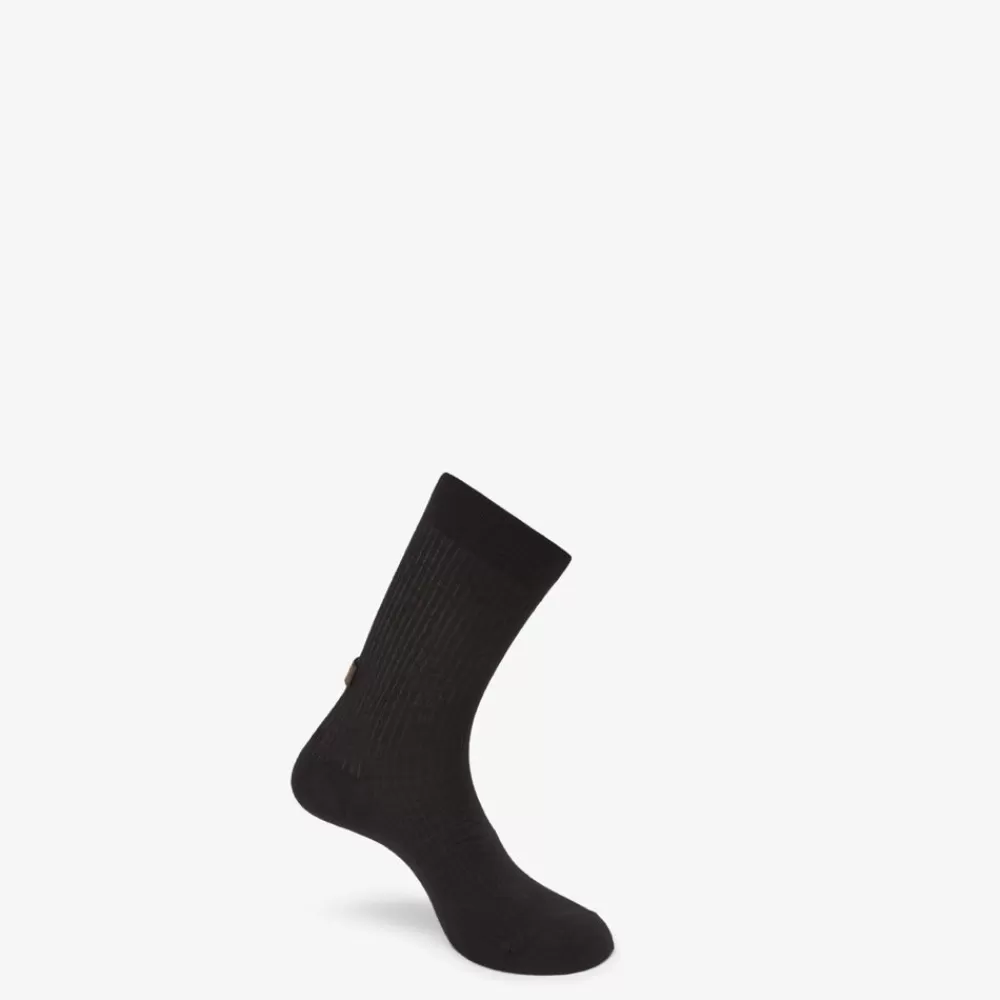 Calzini>Fendi Calzini In Cotone E Cashmere Nero