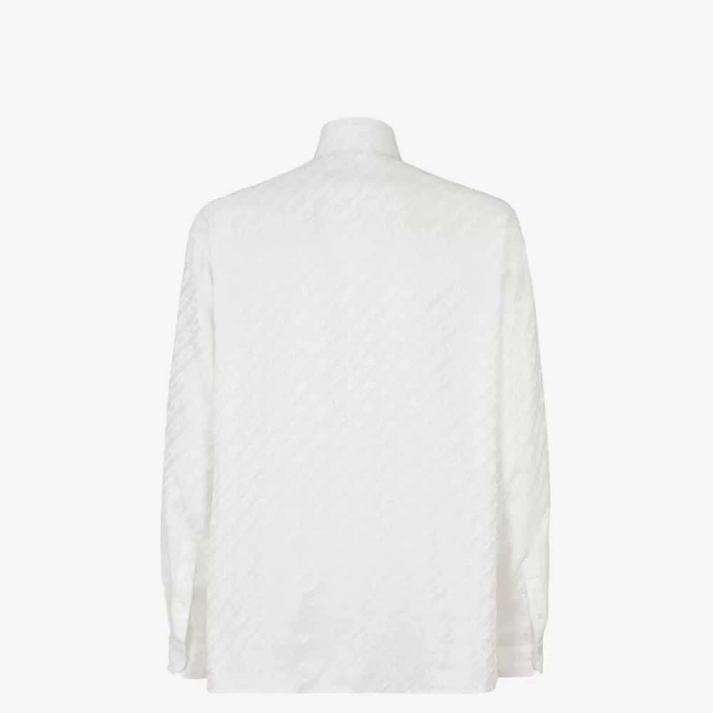 Camicie>Fendi Camicia In Cotone Bianco