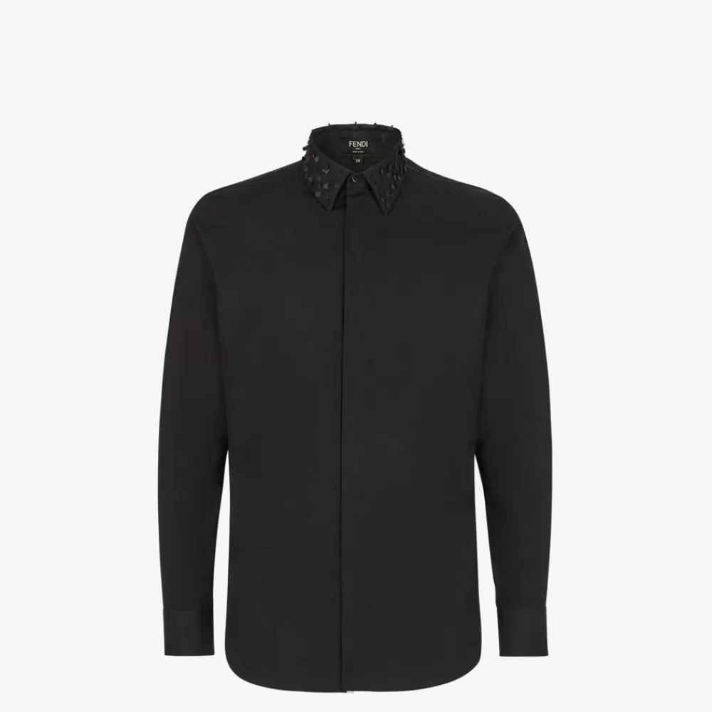 Camicie>Fendi Camicia In Cotone Nero