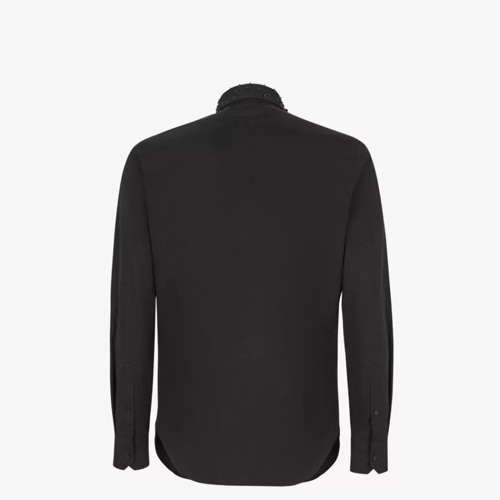 Camicie>Fendi Camicia In Cotone Nero