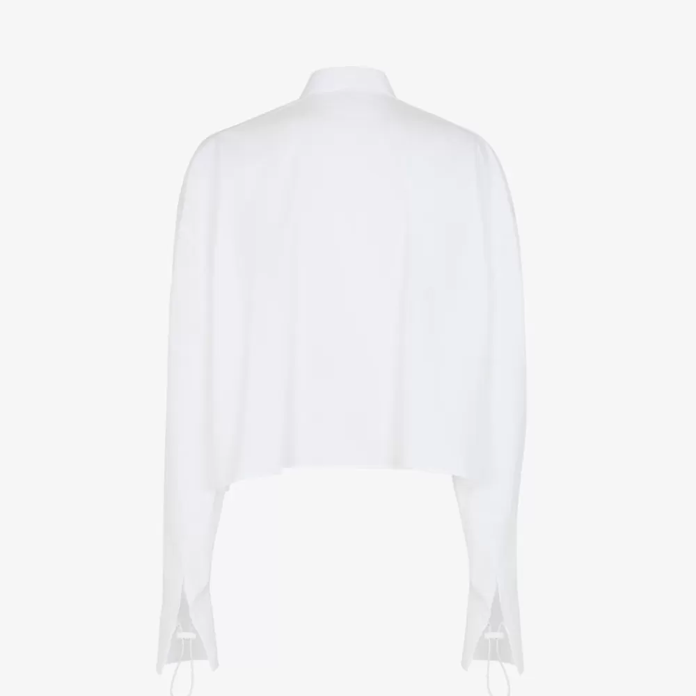 Abiti E Tute>Fendi Camicia In Popeline Bianco