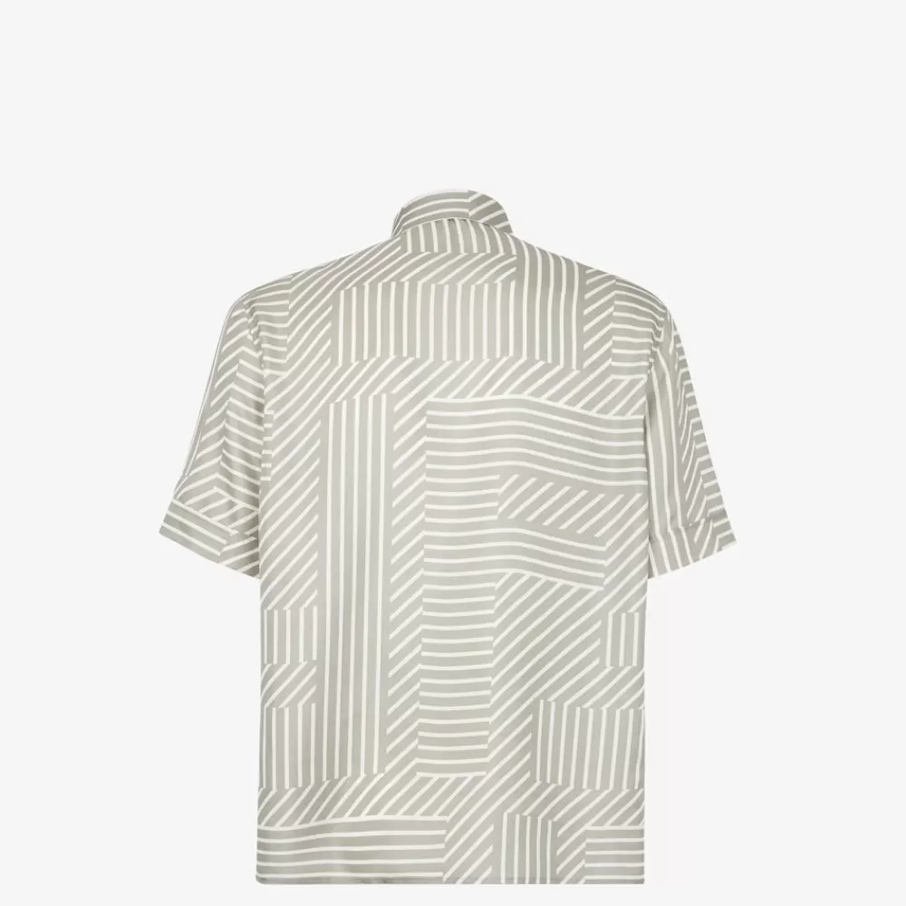 Camicie>Fendi Camicia In Seta Beige