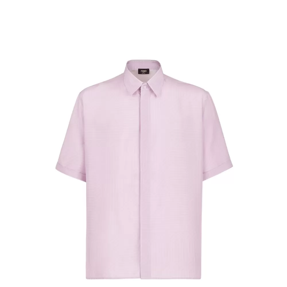 Camicie>Fendi Camicia In Seta Lilla