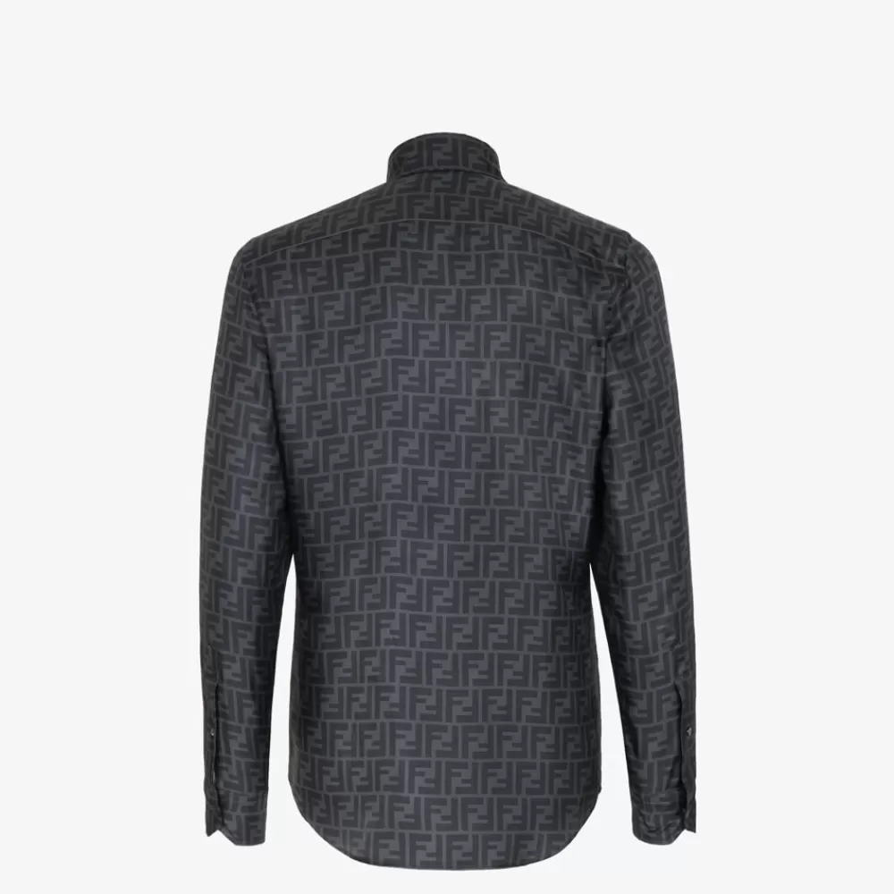 Completi>Fendi Camicia In Seta Nera