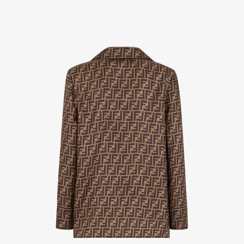 Completi>Fendi Camicia In Twill Marrone