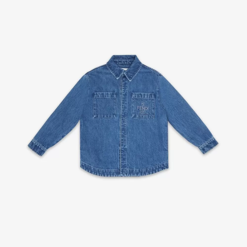 Abbigliamento>Fendi Camicia Junior In Denim