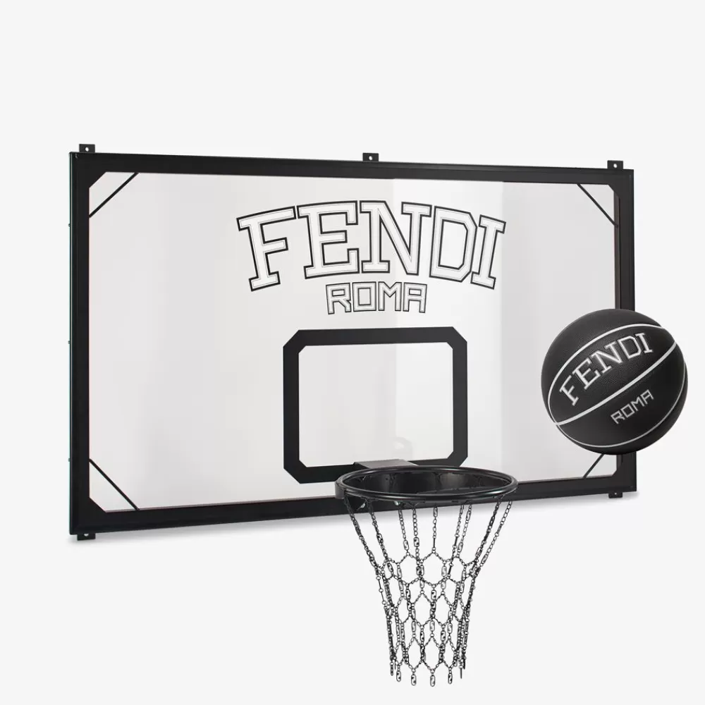 Viaggi E Lifestyle>Fendi Canestro Da Basket In Metallo Nero