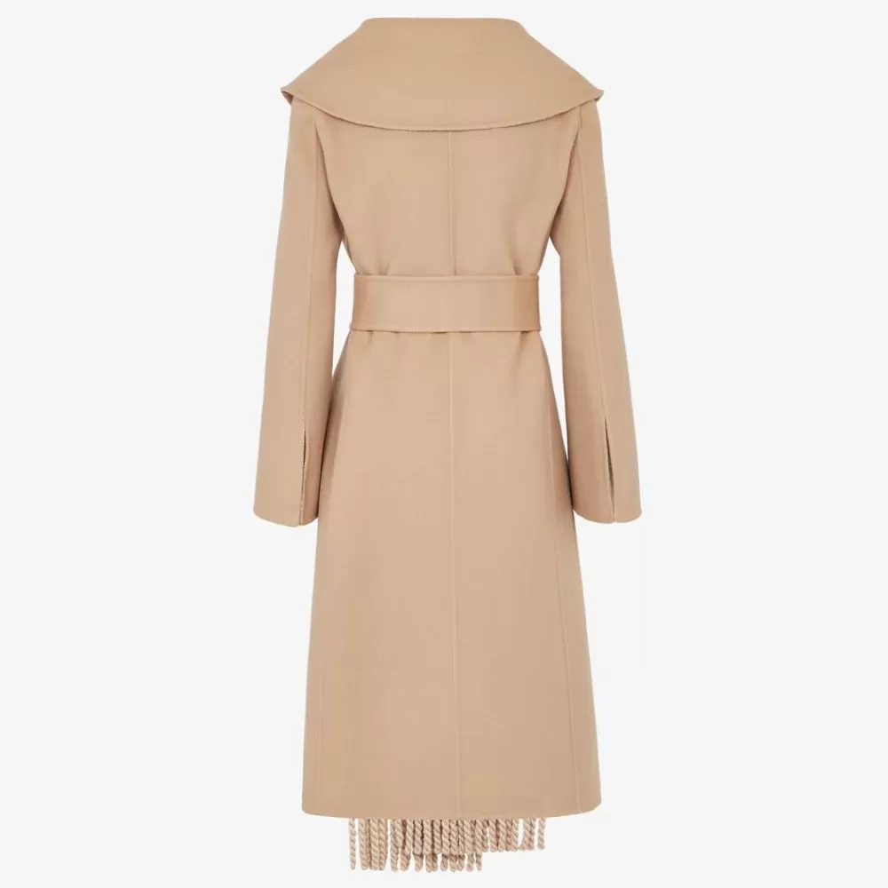 Cappotti E Capispalla>Fendi Cappotto In Lana Beige