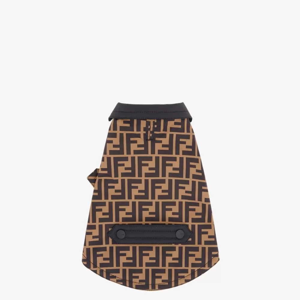 Accessori Per Animali Domestici>Fendi Cappotto Per Cani In Nylon Ff Marrone