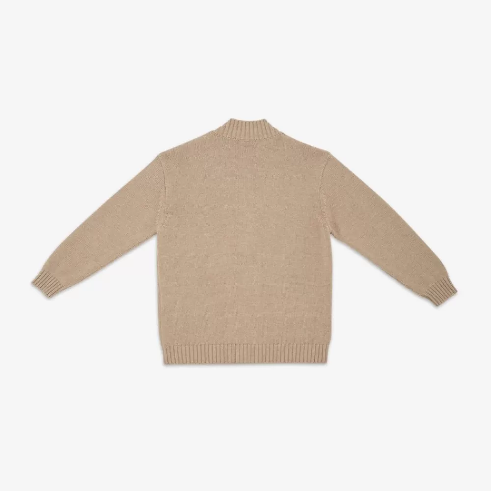 Abbigliamento>Fendi Cardigan Roma In Misto Lana Ecru