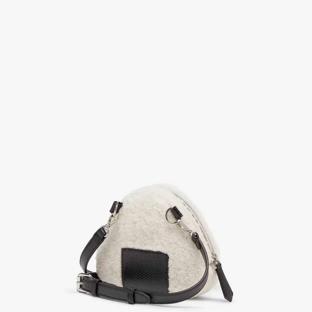 Portachiavi E Accessori Per Borse>Fendi Charm In Montone Bianco