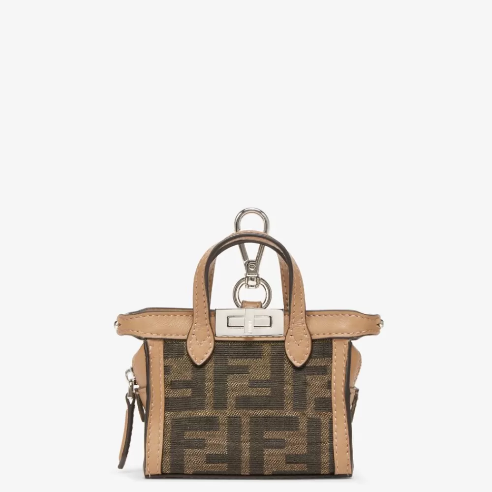 Viaggi E Lifestyle>Fendi Charm In Tessuto Jacquard Ff