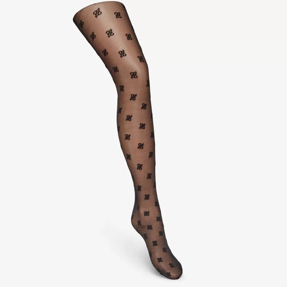 Collant E Calzini>Fendi Collant In Nylon Nero