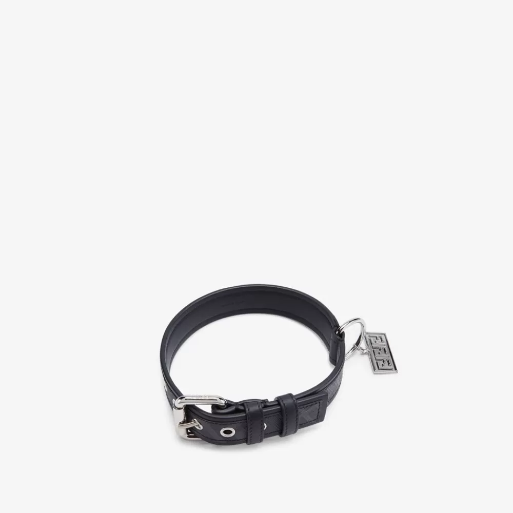 Accessori Per Animali Domestici>Fendi Collare In Tessuto Nero