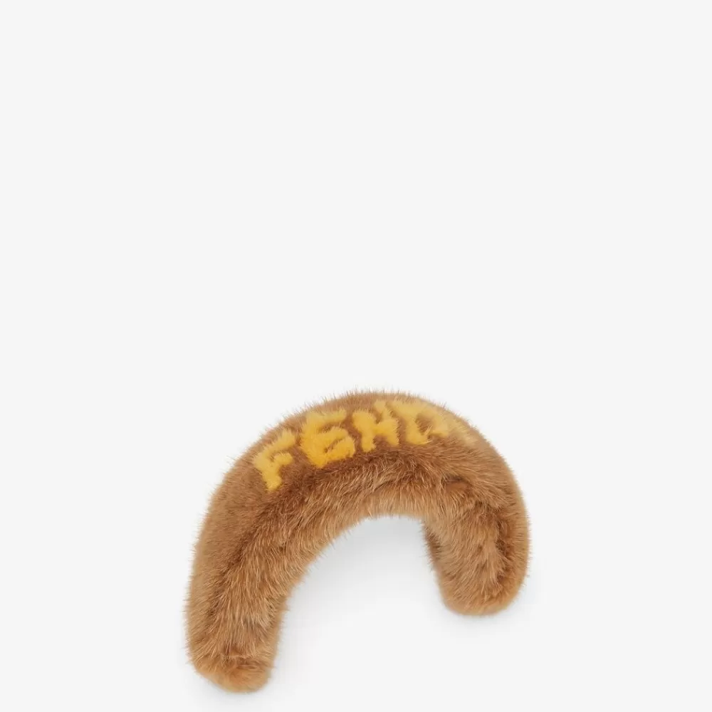 Tracolle E Accessori Per Borse>Fendi Copri Maniglia In Visone Beige