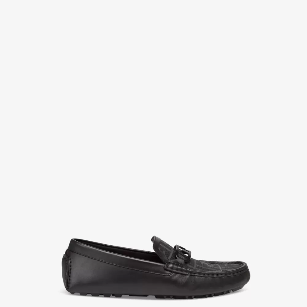 Mocassini>Fendi Driver In Pelle Nera
