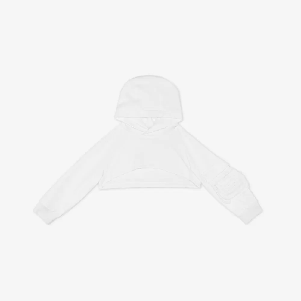 Abbigliamento>Fendi Felpa Corta Con Baguette Bianca