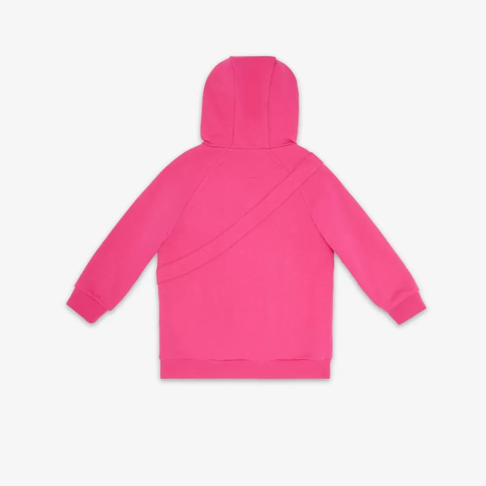 Abbigliamento>Fendi Felpa Fucsia Con Maxi Baguette