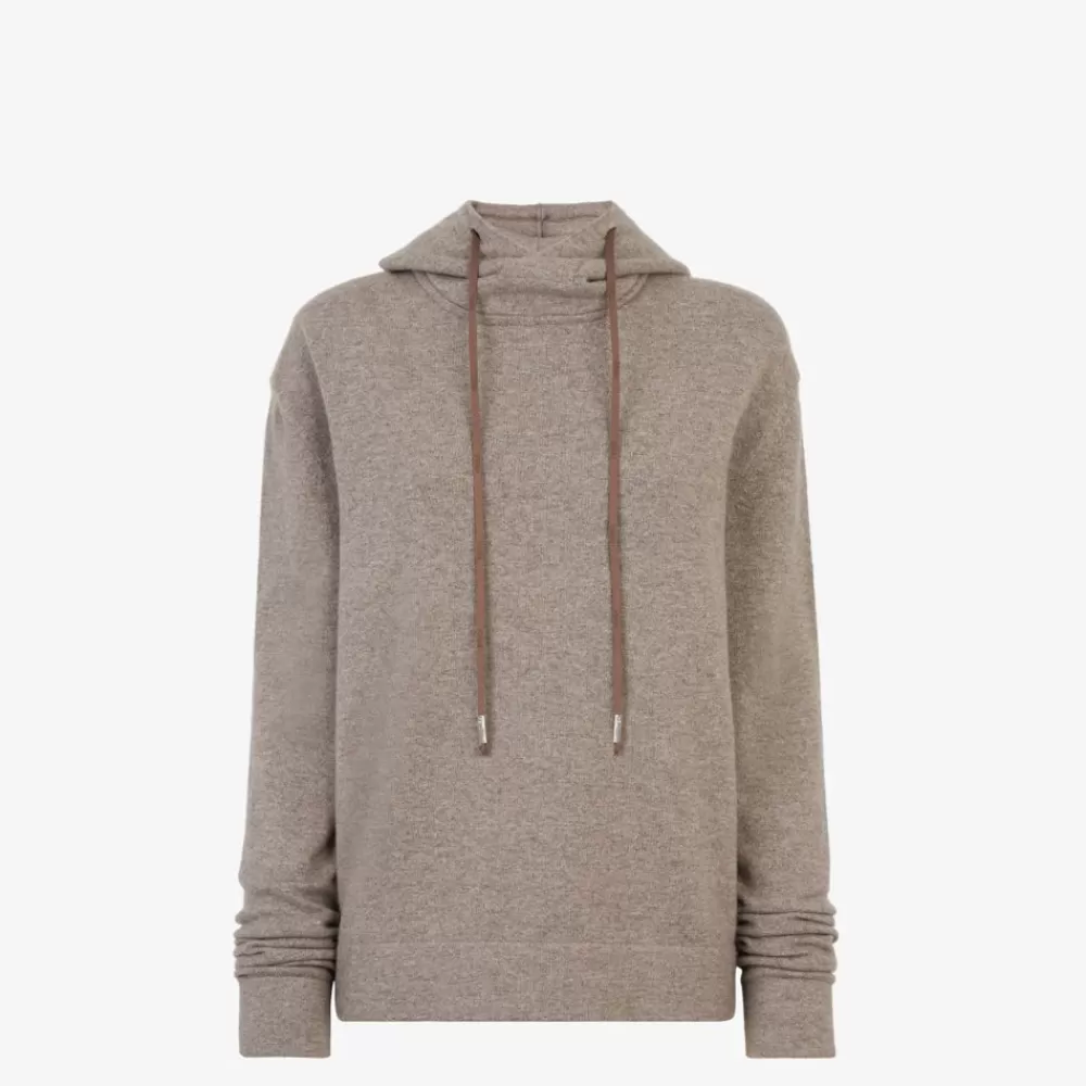 Completi>Fendi Felpa In Cashmere Eco Beige