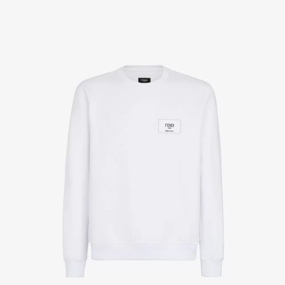 Felpe>Fendi Felpa In Cotone Bianco