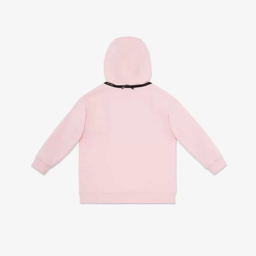 Abbigliamento>Fendi Felpa Junior In Cotone Rosa Con Stampa