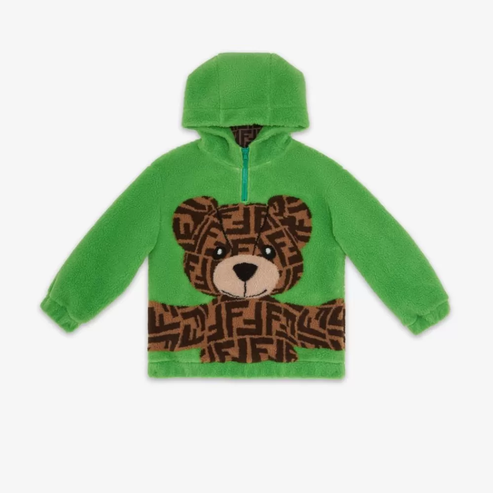 Abbigliamento>Fendi Felpa Orsetto In Lana Verde