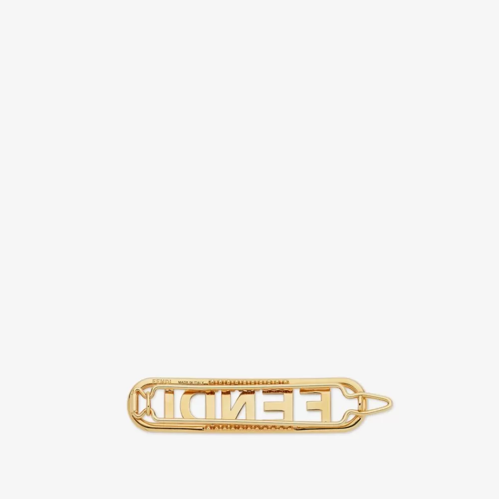 Accessori Per Capelli>Fendi Fermaglio Color Oro