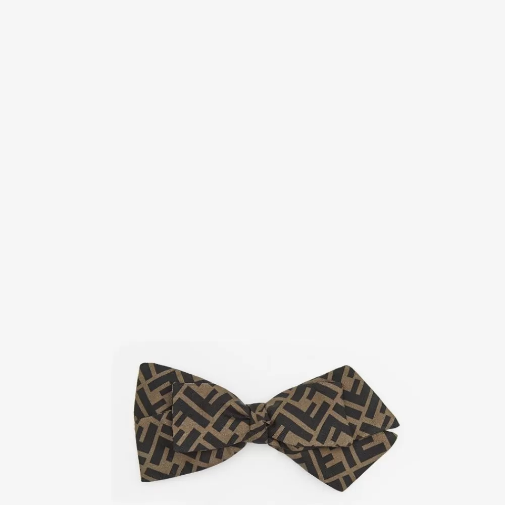 Accessori Per Capelli>Fendi Fermaglio In Twill Marrone
