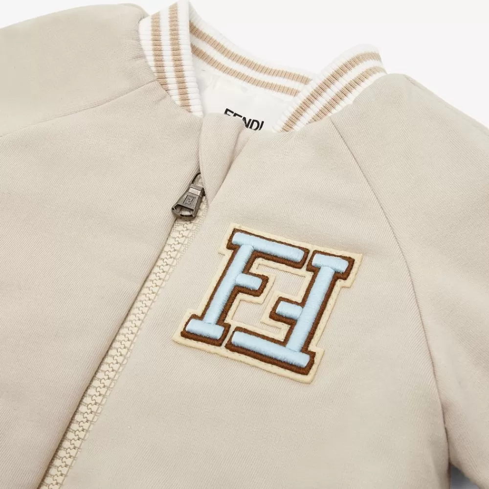Bambina>Fendi Giacca Bomber Baby Reversibile Felpa E Popeline Multicolor
