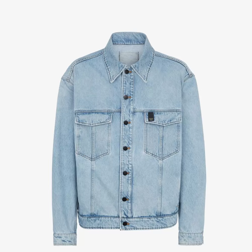 Completi>Fendi Giacca In Denim Blu
