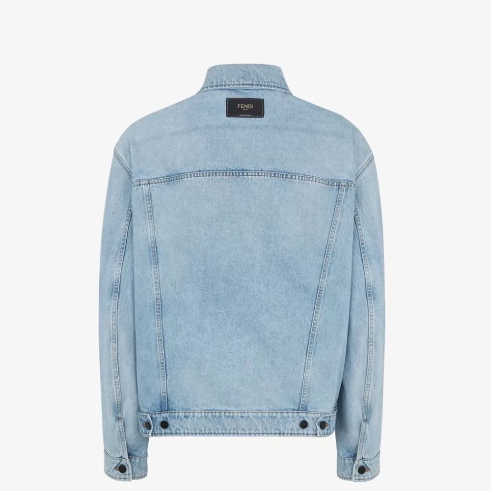 Completi>Fendi Giacca In Denim Blu