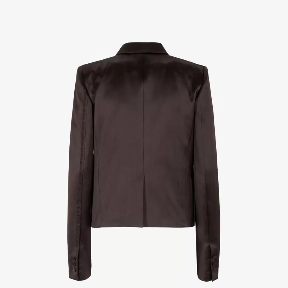 Completi>Fendi Giacca In Duchesse Marrone
