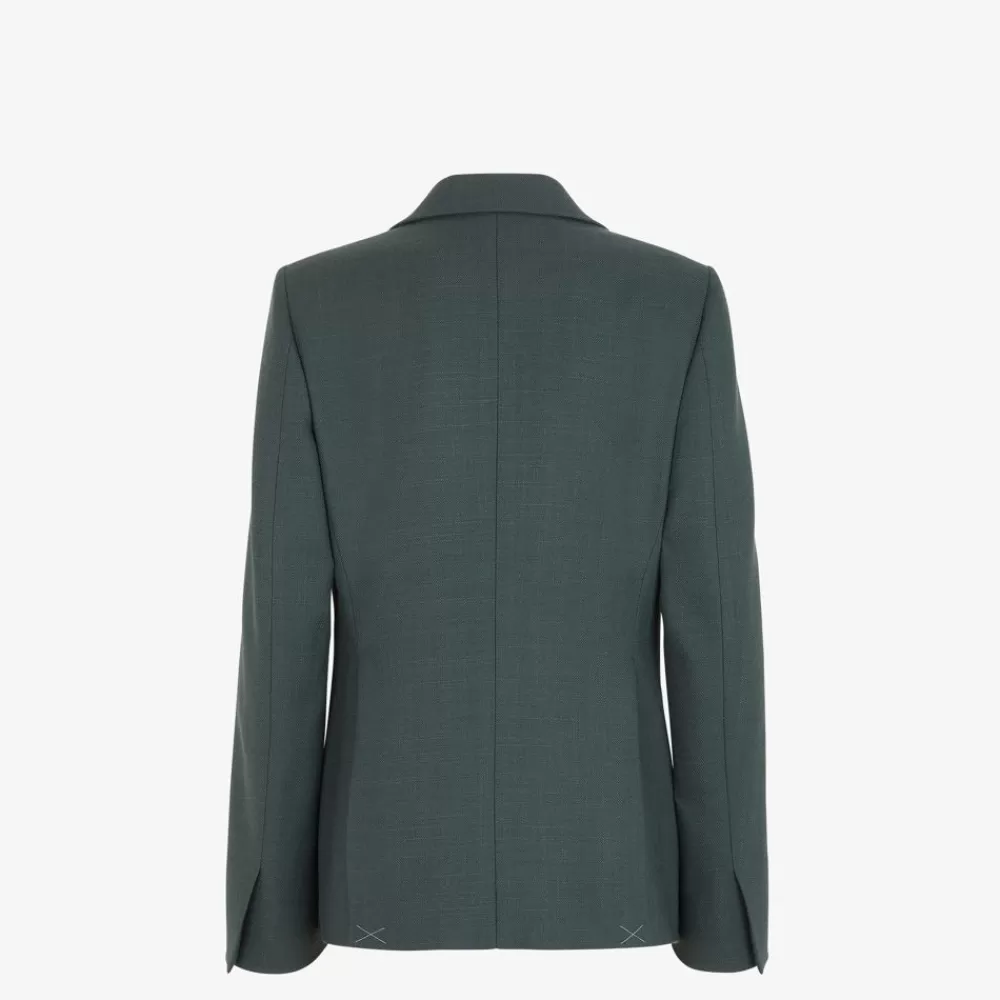 Completi>Fendi Giacca In Lana Verde