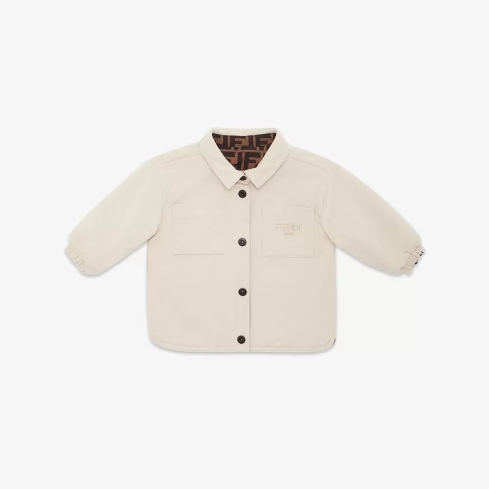 Bambina>Fendi Giacca-Camicia Baby Reversibile In Jersey E Nylon Multicolor
