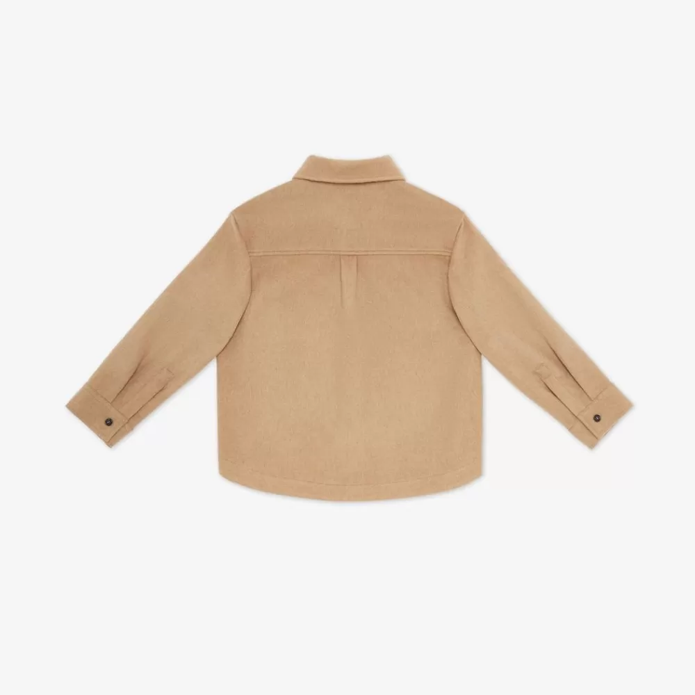 Abbigliamento>Fendi Giacca-Camicia Junior In Flanella Con Tasca