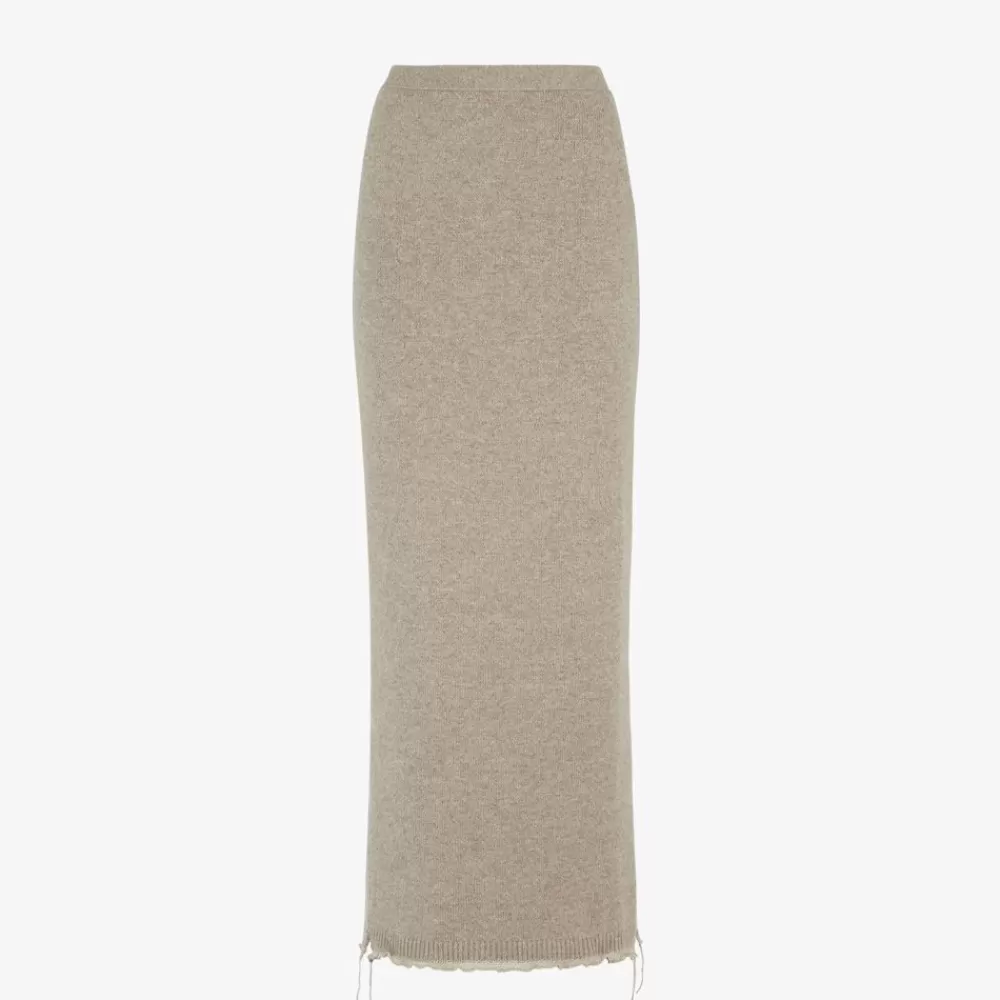 Completi>Fendi Gonna In Cashmere Beige