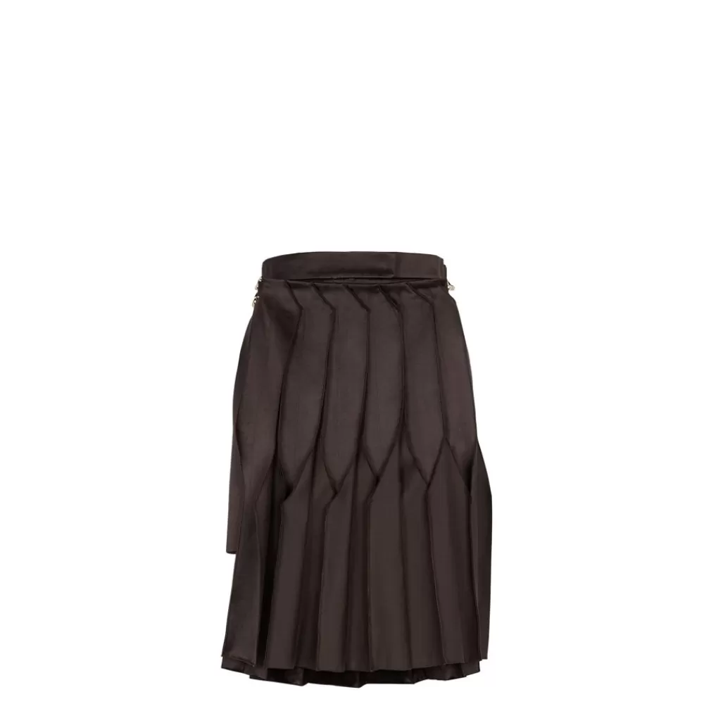 Completi>Fendi Gonna In Duchesse Marrone