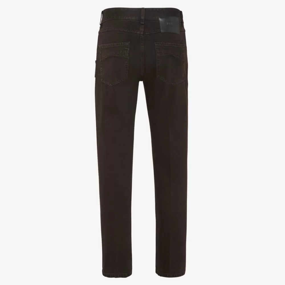 Denim E Pantaloni>Fendi Jeans In Denim Marrone