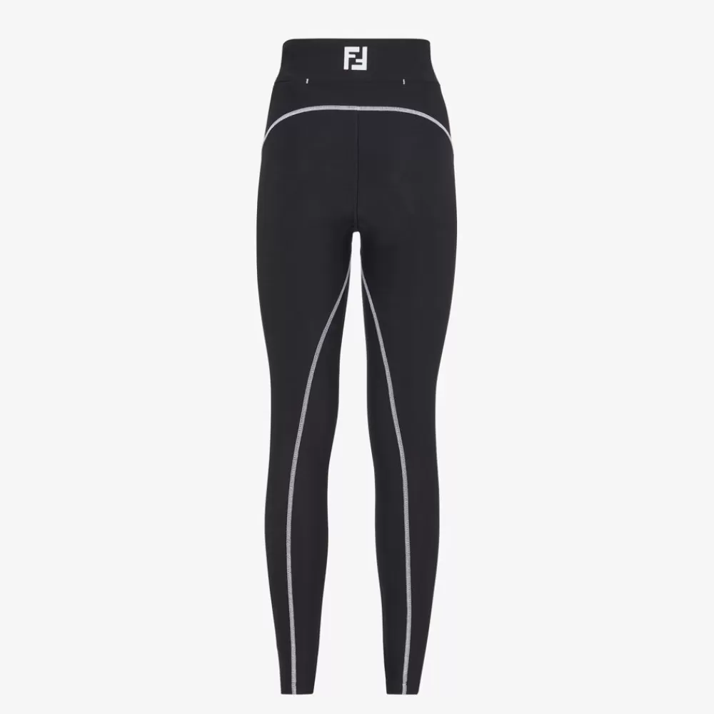 Skiwear>Fendi Leggings In Lycra® Nera