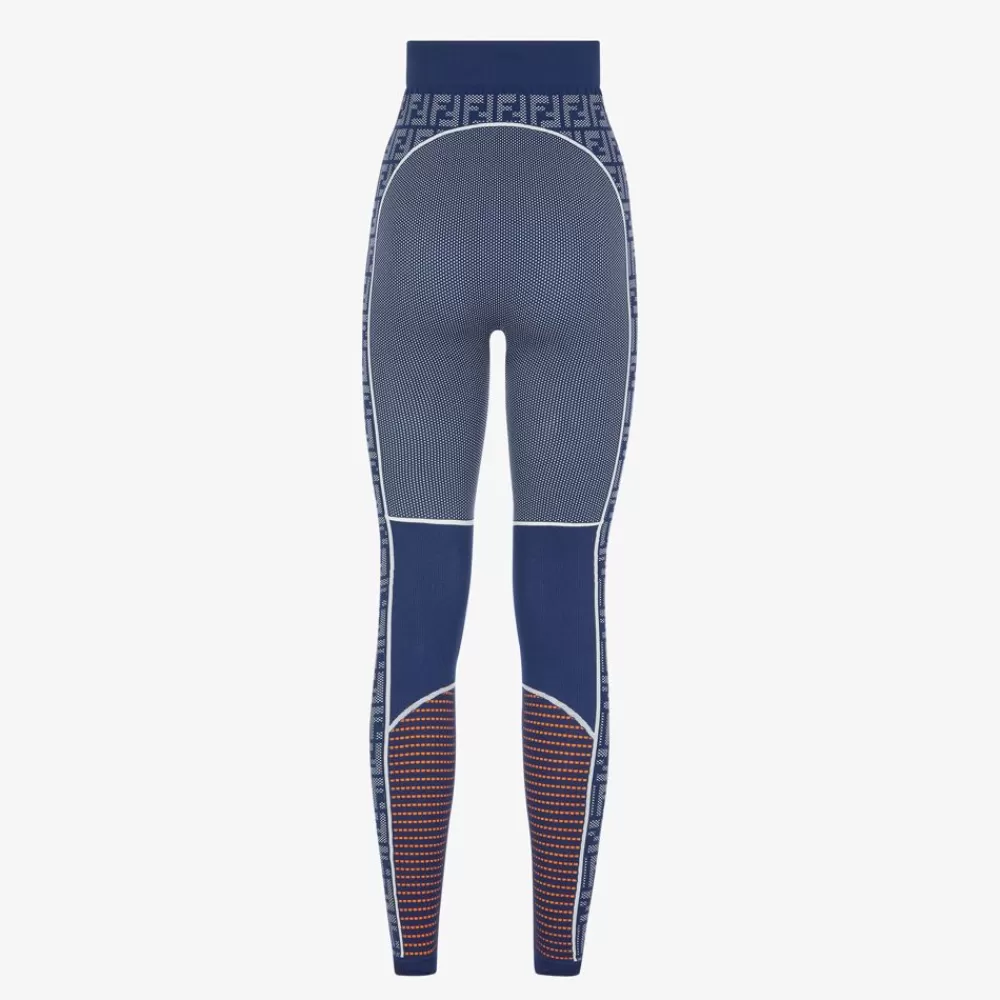Skiwear>Fendi Leggings In Seamless Blu