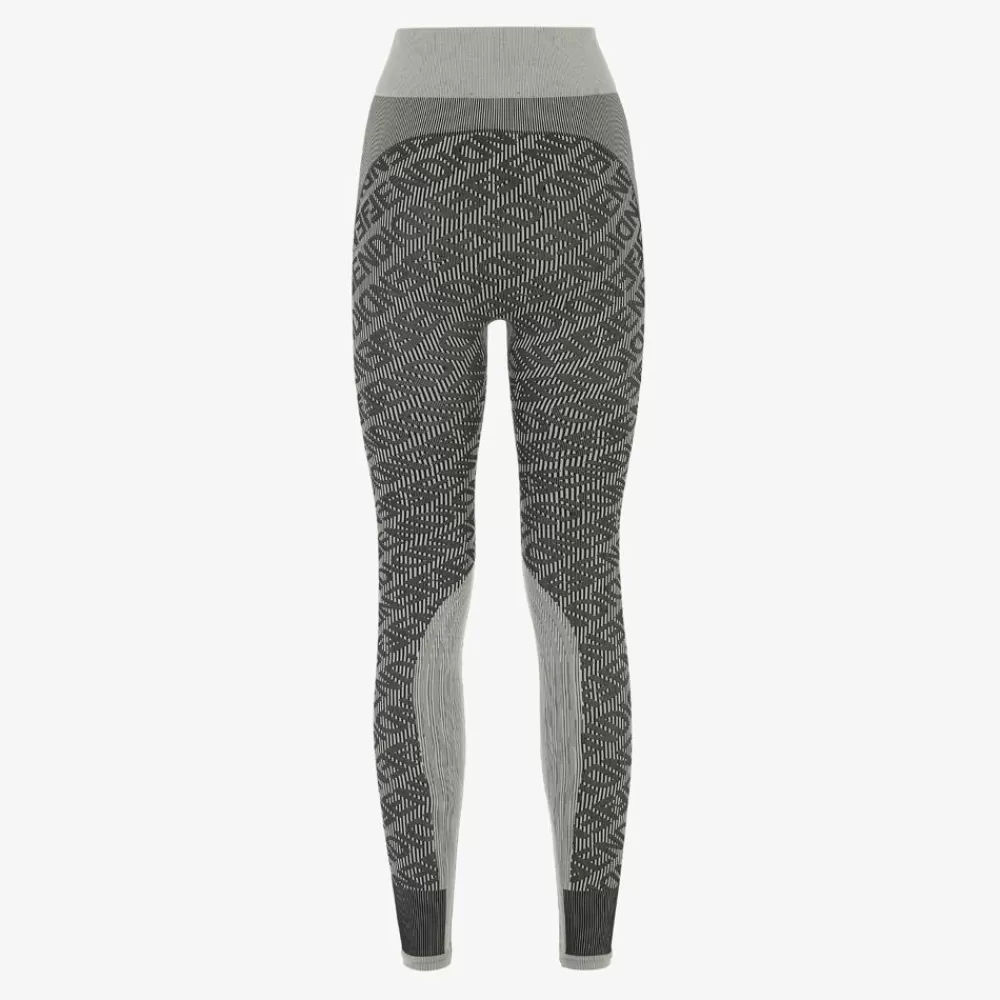 Skiwear>Fendi Leggings In Tessuto Tecnico Grigio