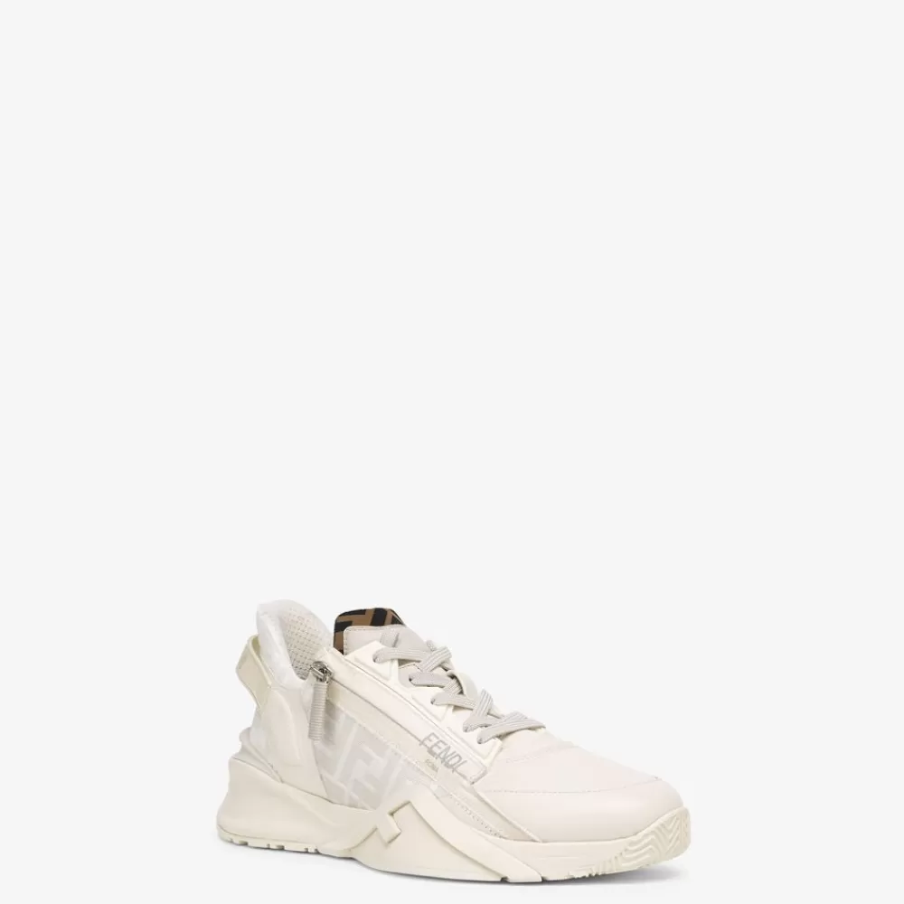 Sneakers>Fendi Low Top In Pelle Bianca