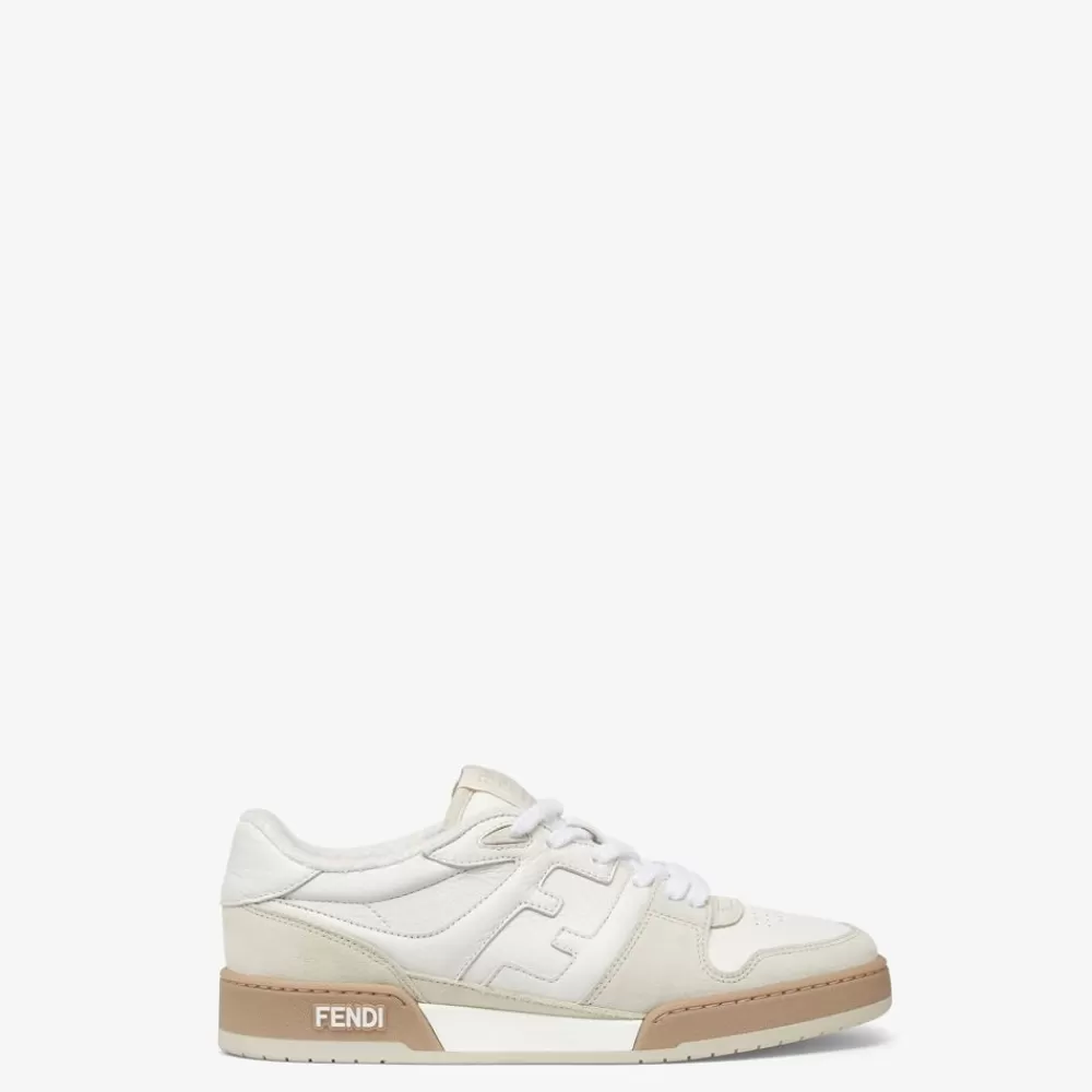 Sneakers>Fendi Low Top In Suede Bianca