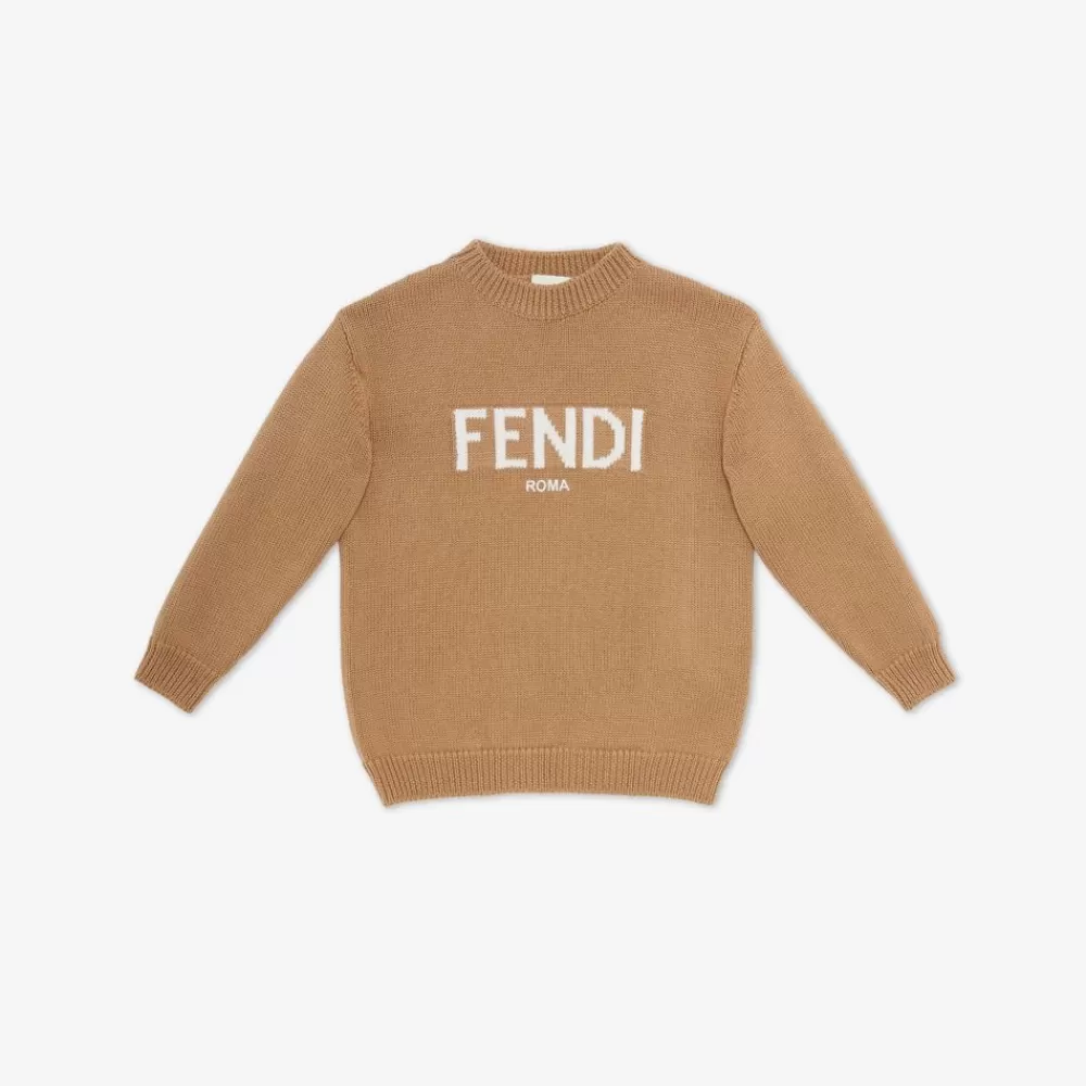 Abbigliamento>Fendi Maglia Di Lana Junior Con Scritta