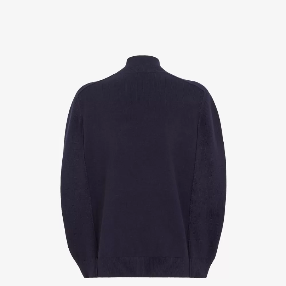 Maglieria>Fendi Maglia In Cashmere Blu