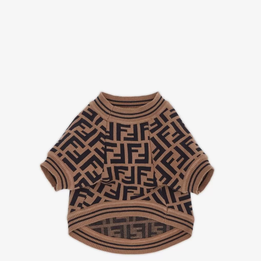 Accessori Per Animali Domestici>Fendi Maglia In Jersey Marrone