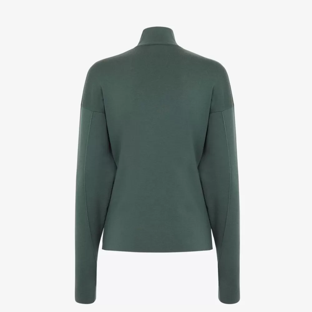 Maglieria>Fendi Maglia In Lana Stretch Verde