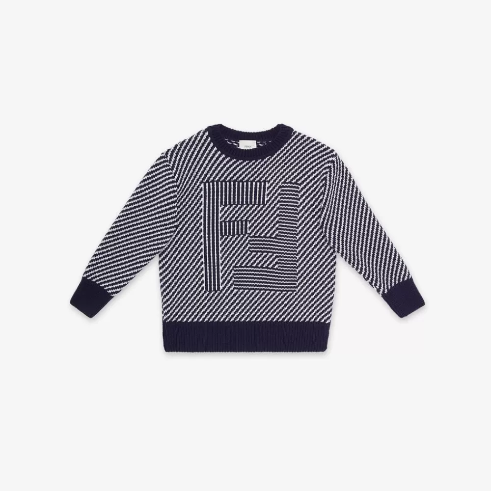 Abbigliamento>Fendi Maglia Junior Mini Me In Lana Con Logo
