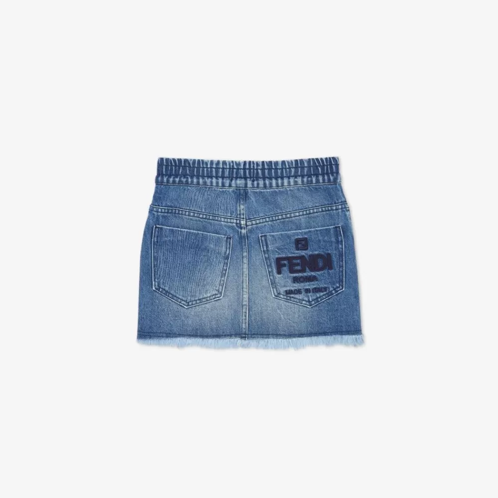 Abbigliamento>Fendi Mini Gonna In Denim