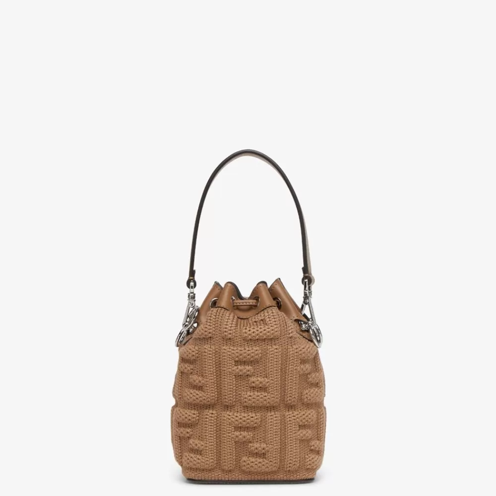 Borse Mini>Fendi Minibag In Lana Ff Color Sabbia